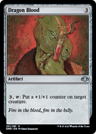 Dragon Blood (DMR) #221 Uncommon (Lightly Played) Dominaria Remastered Magic: The Gathering: 2023