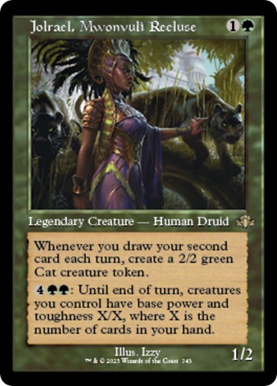 Jolrael Mwonvuli Recluse Retro Frame (DMR) #343 Rare (Foil Lightly Played) Dominaria Remastered Magic: The Gathering: 2023