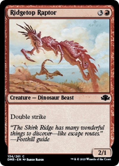 Ridgetop Raptor (DMR) #134 Common (Lightly Played) Dominaria Remastered Magic: The Gathering: 2023