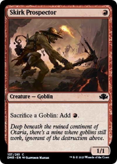 Skirk Prospector (DMR) #137 Common (Lightly Played) Dominaria Remastered Magic: The Gathering: 2023