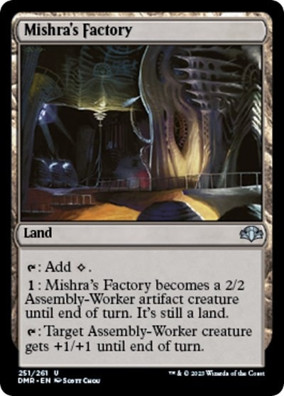 Mishras Factory (DMR) #251 Uncommon (Lightly Played) Dominaria Remastered Magic: The Gathering: 2023