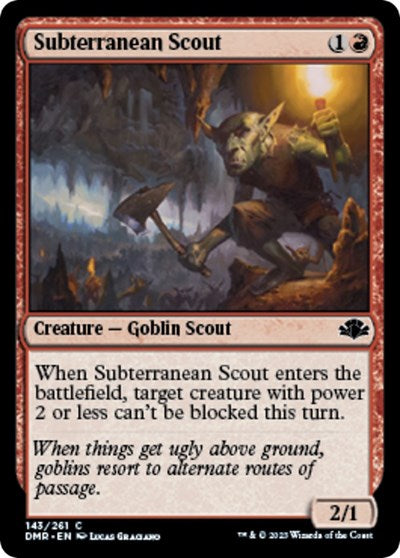 Subterranean Scout (DMR) #143 Common Dominaria Remastered Magic: The Gathering: 2023
