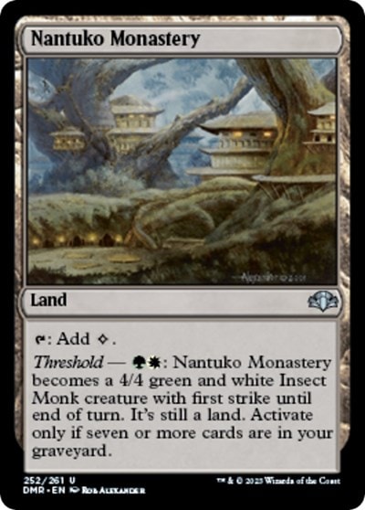 Nantuko Monastery (DMR) #252 Uncommon (Lightly Played) Dominaria Remastered Magic: The Gathering: 2023
