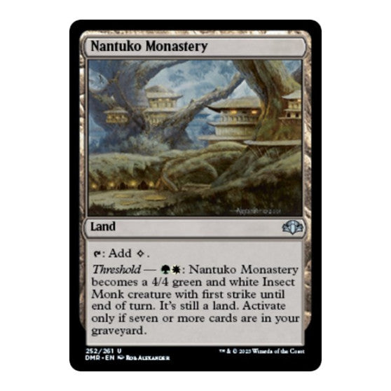 Nantuko Monastery (DMR) #252 Uncommon (Lightly Played) Dominaria Remastered Magic: The Gathering: 2023