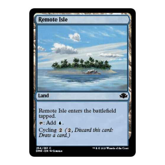 Remote Isle (DMR) #254 Common (Lightly Played) Dominaria Remastered Magic: The Gathering: 2023
