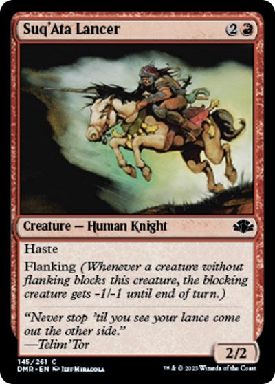 SuqAta Lancer (DMR) #145 Common (Lightly Played) Dominaria Remastered Magic: The Gathering: 2023