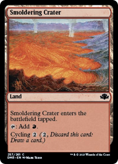 Smoldering Crater (DMR) #257 Common (Lightly Played) Dominaria Remastered Magic: 2023
