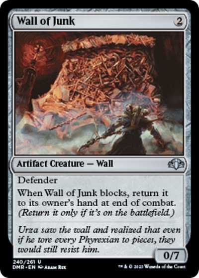 Wall of Junk (DMR) #240 Uncommon (Lightly Played) Dominaria Remastered Magic: The Gathering: 2023