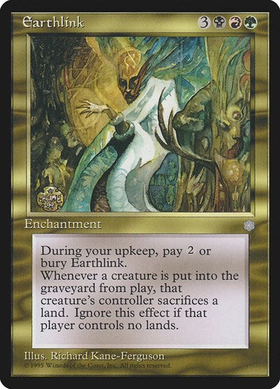 Earthlink (ICE) #285 Rare (Near Mint) Ice Age Magic: The Gathering: 1995