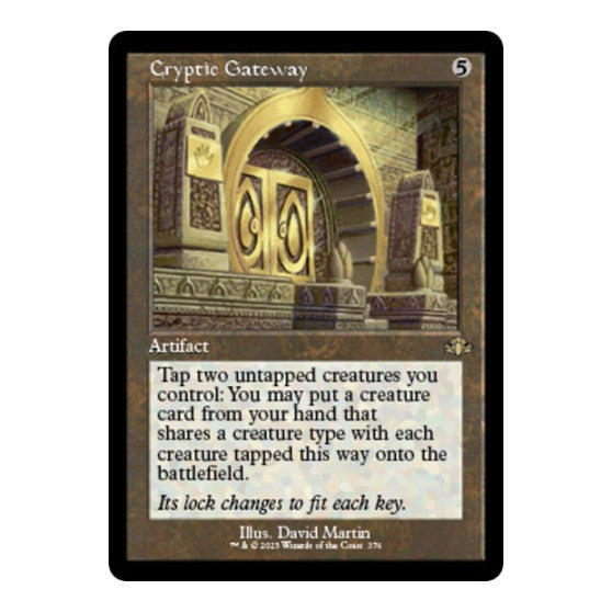 Cryptic Gateway Retro Frame (DMR) #376 Rare (Lightly Played) Dominaria Remastered Magic: The Gathering: 2023