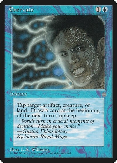 Enervate (ICE) #67 Common (Heavily Played) Ice Age Magic: The Gathering: 1995