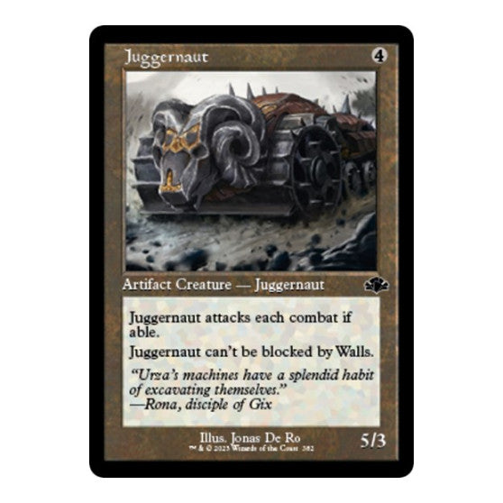 Juggernaut Retro Frame (DMR) #382 Common (Lightly Played) Dominaria Remastered Magic: The Gathering: 2023