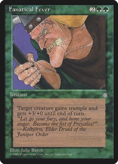 Fanatical Fever (ICE) #234 Uncommon (Heavily Played) Ice Age Magic: The Gathering: 1995