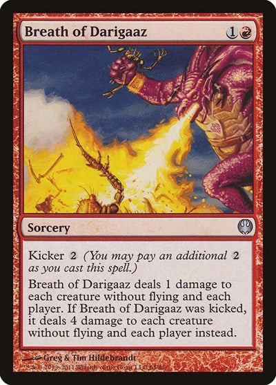 Breath of Darigaaz (DDG) #64 Uncommon (Lightly Played) Duel Decks: Knights vs. Dragons Magic: The Gathering: 2011