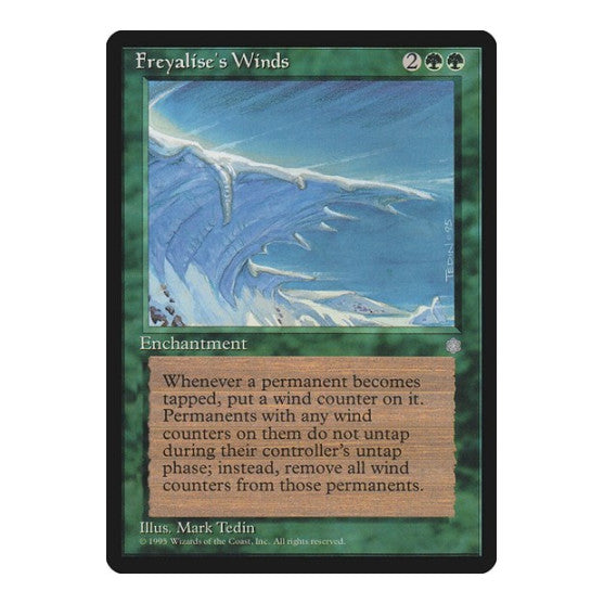 Freyalises Winds (ICE) #241 Rare (Lightly Played) Ice Age Magic: The Gathering: 1995