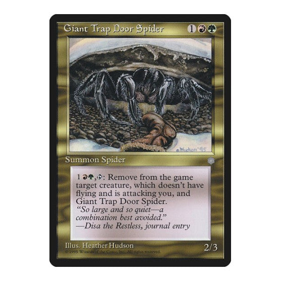 Giant Trap Door Spider (ICE) #293 Uncommon (Lightly Played) Ice Age Magic: The Gathering: 1995