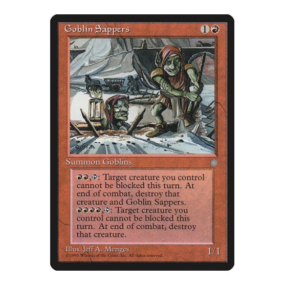 Goblin Sappers (ICE) #189 Common (Moderately Played) Ice Age Magic: The Gathering: 1995
