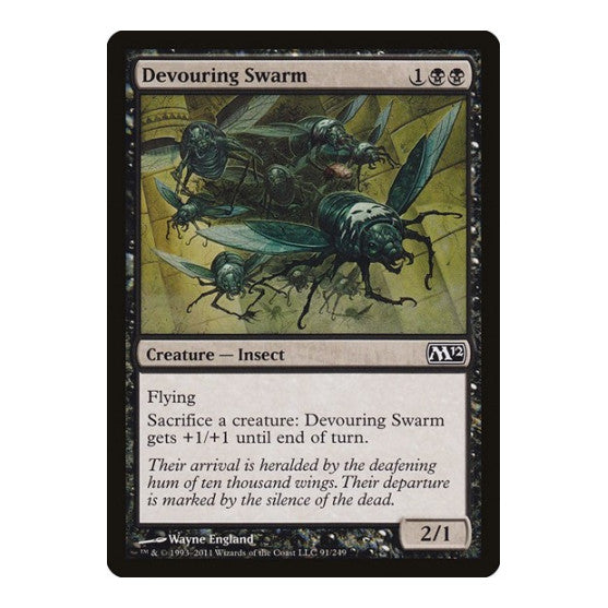 Devouring Swarm (M12) #91 Common (Lightly Played) Magic 2012 (M12) Magic: The Gathering: 2011