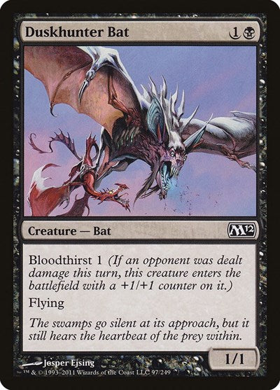 2011 Magic: Magic 2012 (M12) (M12) - Duskhunter Bat (#97, Common) (Lightly Played)
