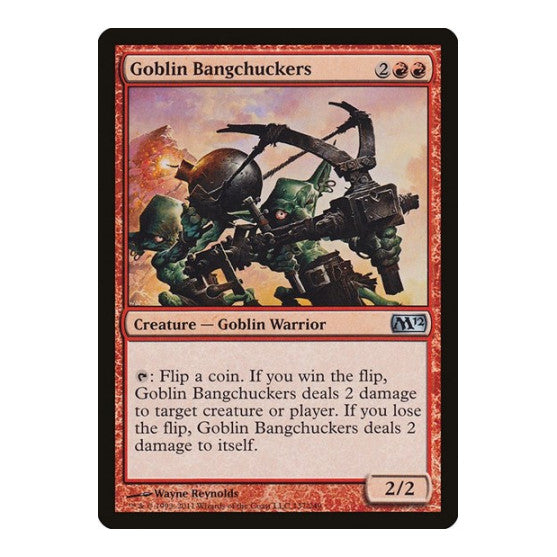 Goblin Bangchuckers (M12) #137 Uncommon (Lightly Played) Magic 2012 (M12) Magic: The Gathering: 2011