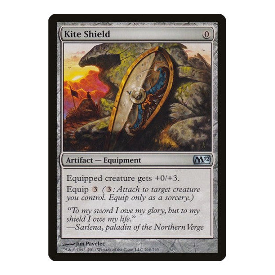 Kite Shield (M12) #210 Uncommon (Moderately Played) Magic 2012 (M12) Magic: The Gathering: 2011