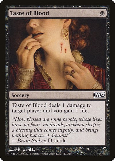 Taste of Blood (M12) #113 Common (Lightly Played) Magic 2012 (M12) Magic: 2011