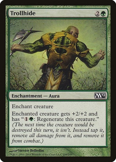 Trollhide (M12) #199 Common (Lightly Played) Magic 2012 (M12) Magic: The Gathering: 2011