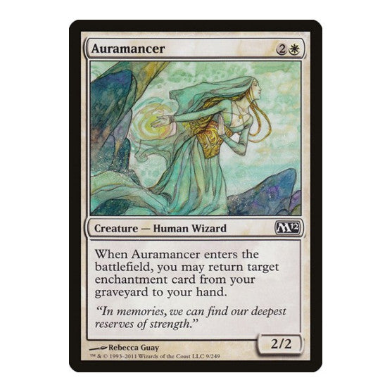 Auramancer (M12) #9 Common (Lightly Played) Magic 2012 (M12) Magic: The Gathering: 2011