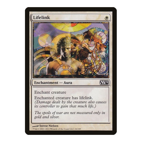 Lifelink (M12) #24 Common (Heavily Played) Magic 2012 (M12) Magic: The Gathering: 2011
