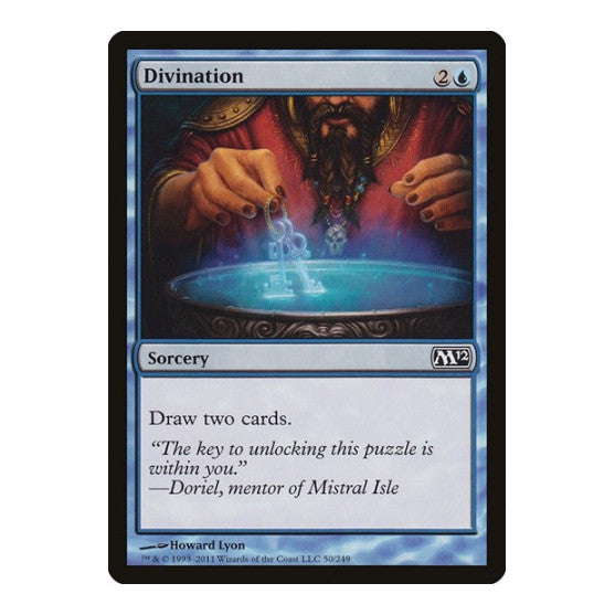 Divination (M12) #50 Common (Moderately Played) Magic 2012 (M12) Magic: The Gathering: 2011