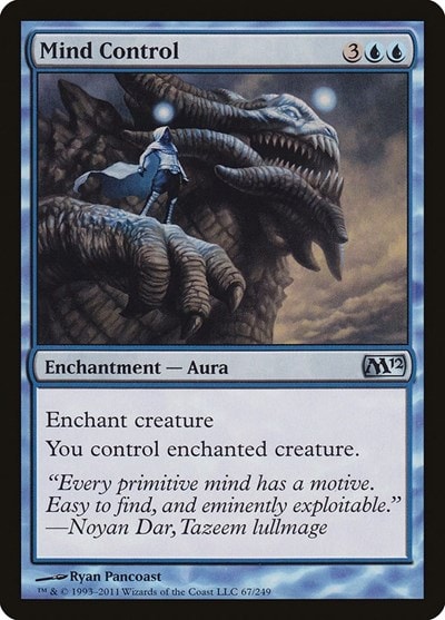 Mind Control (M12) #67 Uncommon Magic 2012 (M12) Magic: The Gathering: 2011