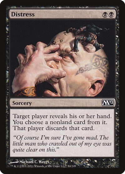 Distress (M12) #94 Common (Lightly Played) Magic 2012 (M12) Magic: 2011