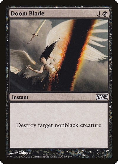 Doom Blade (M12) #95 Common (Lightly Played) Magic 2012 (M12) Magic: The Gathering: 2011