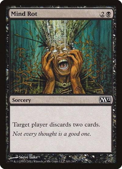 Mind Rot (M12) #101 Common (Lightly Played) Magic 2012 (M12) Magic: The Gathering: 2011