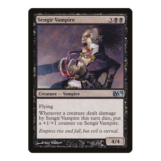 Sengir Vampire (M12) #107 Uncommon (Lightly Played) Magic 2012 (M12) Magic: The Gathering: 2011