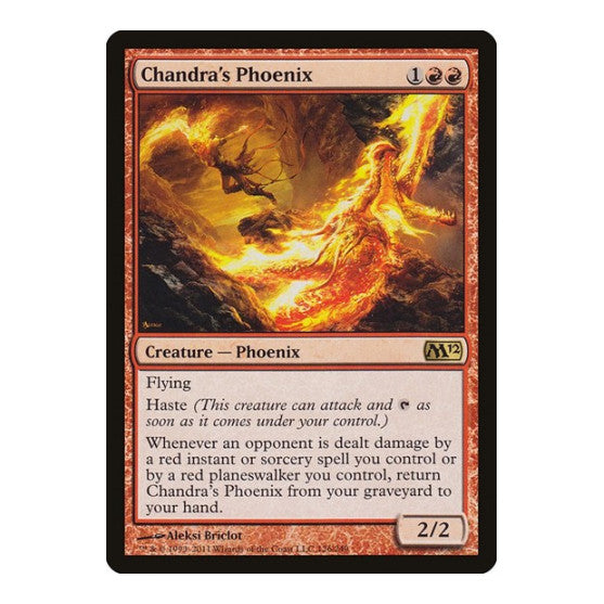 Chandras Phoenix (M12) #126 Rare (Foil Lightly Played) Magic 2012 (M12) Magic: The Gathering: 2011