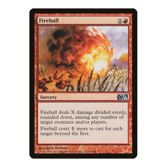 Fireball (M12) #131 Uncommon Magic 2012 (M12) Magic: The Gathering: 2011