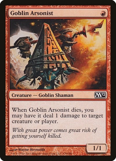 Goblin Arsonist (M12) #136 Common (Moderately Played) Magic 2012 (M12) Magic: The Gathering: 2011