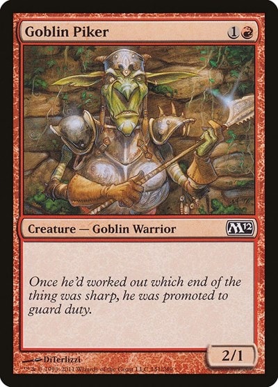 Goblin Piker (M12) #141 Common Magic 2012 (M12) Magic: The Gathering: 2011