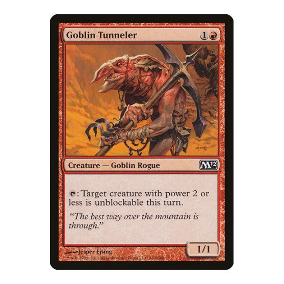 Goblin Tunneler (M12) #142 Common (Lightly Played) Magic 2012 (M12) Magic: The Gathering: 2011