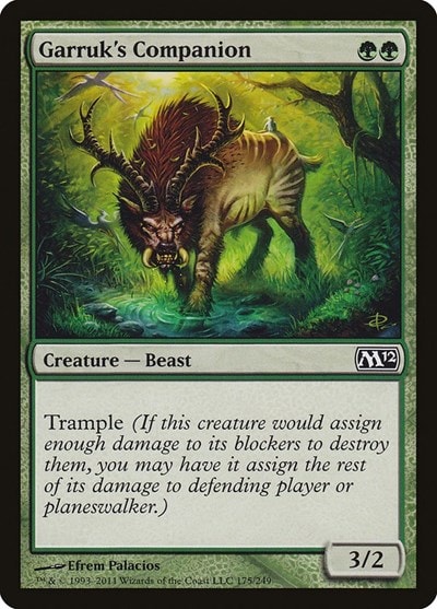Garruk's Companion (M12) #175 Common Magic 2012 (M12) Magic: The Gathering: 2011