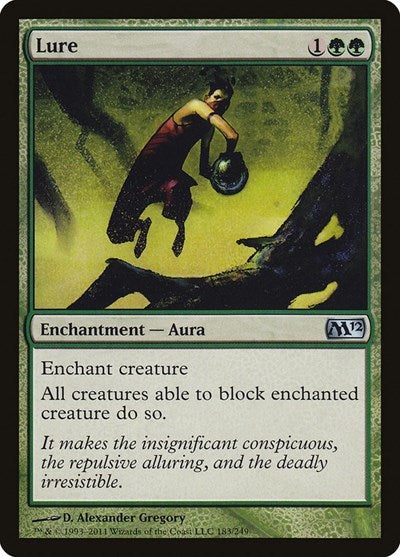 Lure (M12) #183 Uncommon (Lightly Played) Magic 2012 (M12) Magic: The Gathering: 2011