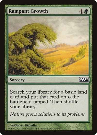 Rampant Growth (M12) #190 Common (Moderately Played) Magic 2012 (M12) Magic: The Gathering: 2011