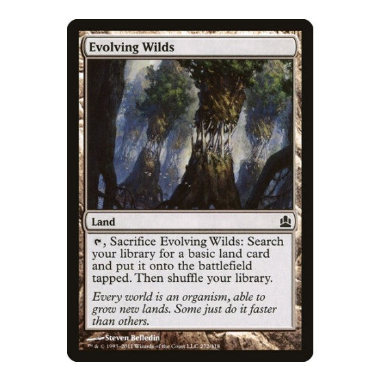 Evolving Wilds (CMD) #272 Common (Lightly Played) Commander Magic: The Gathering: 2011