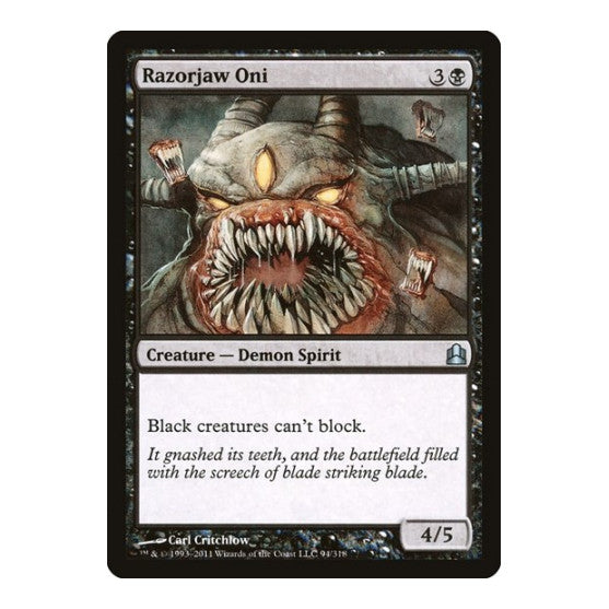 Razorjaw Oni (CMD) #94 Uncommon (Heavily Played) Commander Magic: The Gathering: 2011