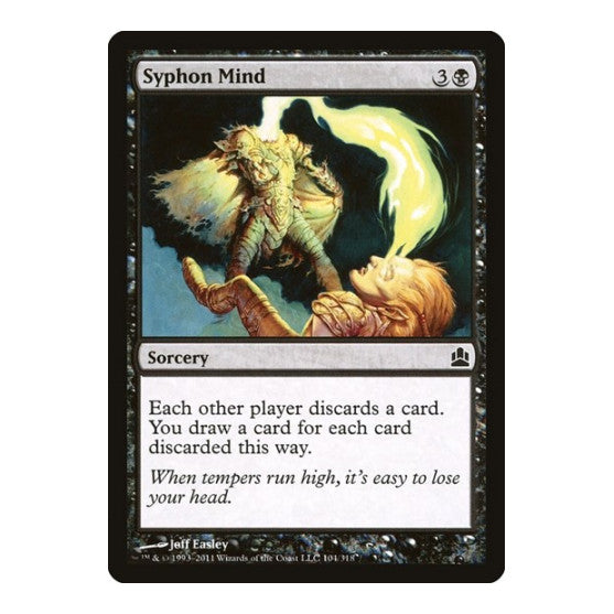 Syphon Mind (CMD) #104 Common (Lightly Played) Commander Magic: The Gathering: 2011