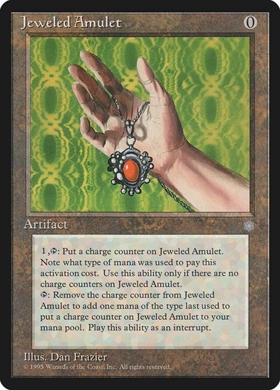 Jeweled Amulet (ICE) #326 Uncommon (Moderately Played) Ice Age Magic: The Gathering: 1995