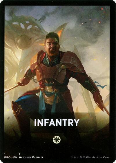Infantry Theme Card (BRO) #1 T (Lightly Played) The Brothers' War Magic: 2022
