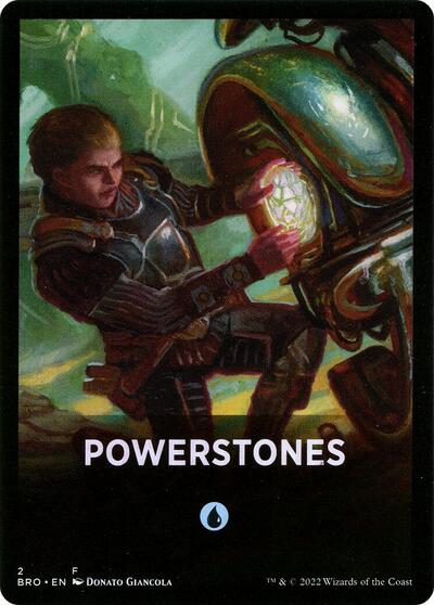 Powerstones Theme Card (BRO) #2 T (Lightly Played) The Brothers' War Magic: The Gathering: 2022