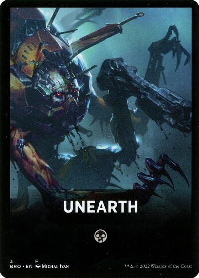 Unearth Theme Card (BRO) #3 T (Lightly Played) The Brothers' War Magic: 2022